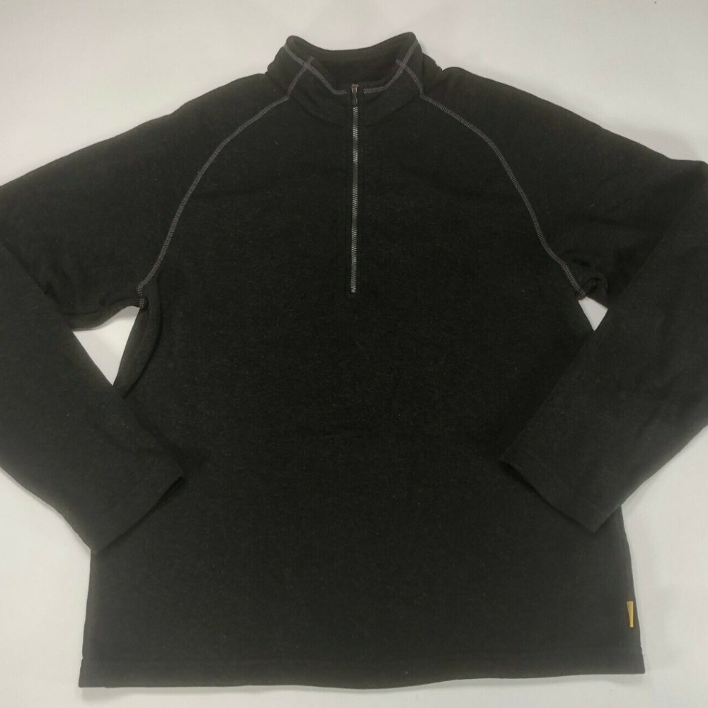 Timberland Mens Gray Fleece Sweater 1/4 zipper Siz